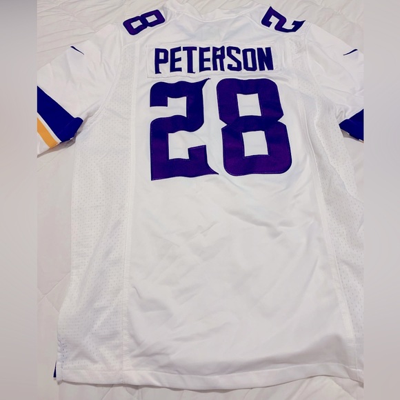 NFL NIKE ON FIELD Minnesota Vikings Peterson #28 Jersey - Picture 2 of 9